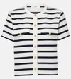 Frame Striped Button-up T-shirt