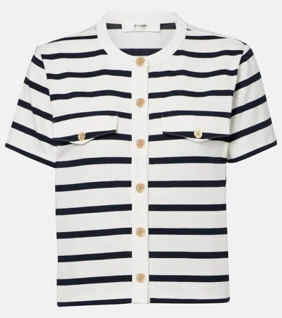 FRAME STRIPED COTTON TOP