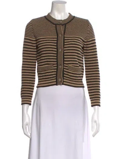 Pre-owned Frame Striped Crew Neck Sweater In Multi