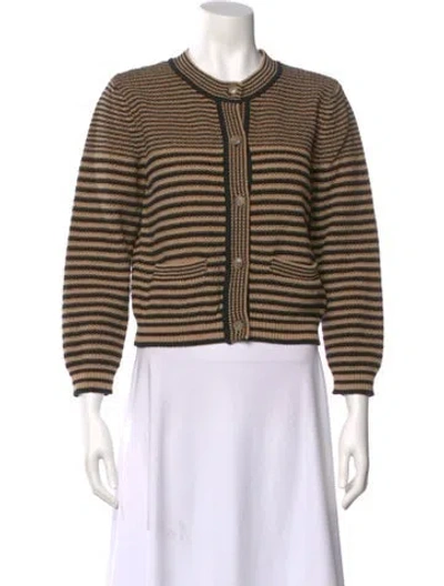 Pre-owned Frame Striped Crew Neck Sweater In Multi
