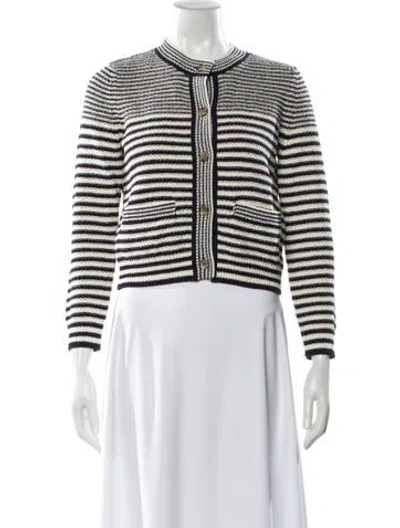 Pre-owned Frame Striped Crew Neck Sweater In Multi