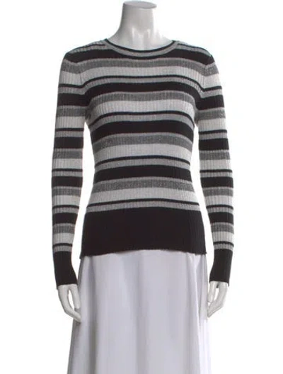Pre-owned Frame Striped Crew Neck Sweater In Multi