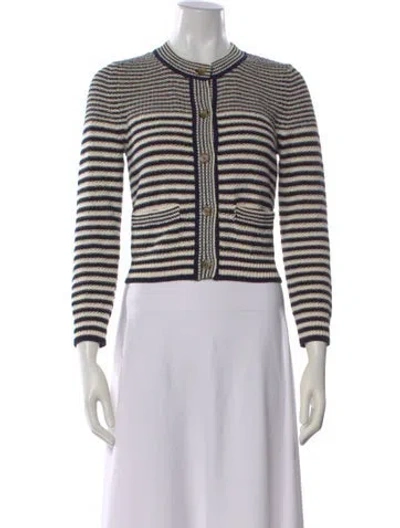 Pre-owned Frame Striped Crew Neck Sweater In Multi