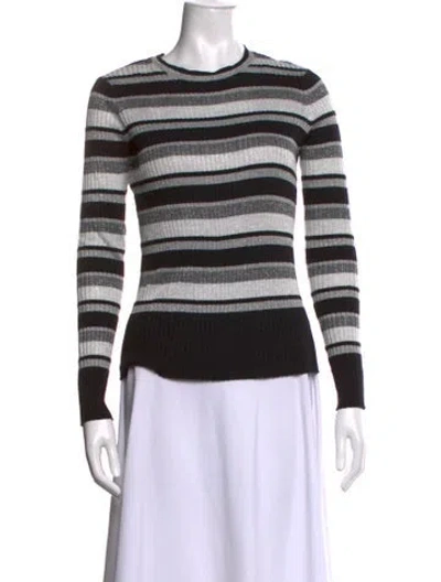 Pre-owned Frame Striped Crew Neck Sweater In Multi