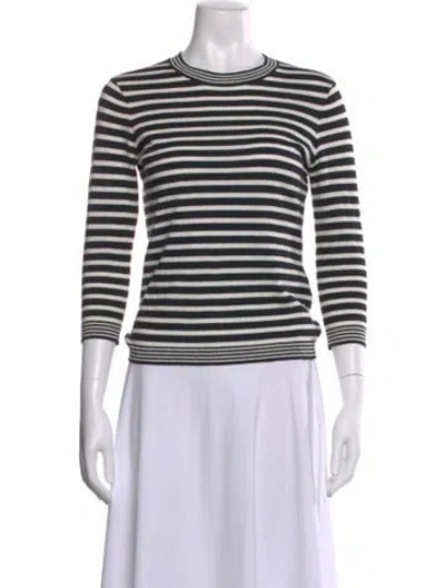 Pre-owned Frame Striped Crew Neck Sweater In Multi