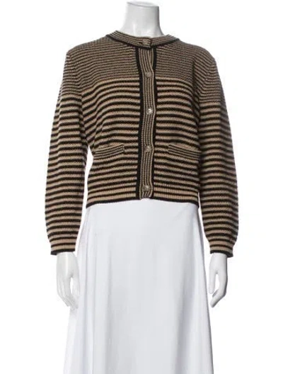 Pre-owned Frame Striped Crew Neck Sweater In Multi