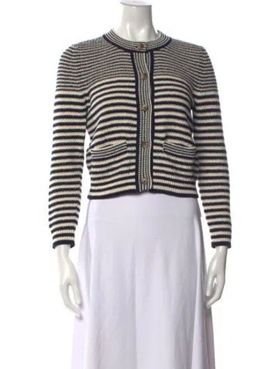 Pre-owned Frame Striped Crew Neck Sweater In Multi