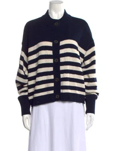 Pre-owned Frame Striped Crew Neck Sweater In Multicolor