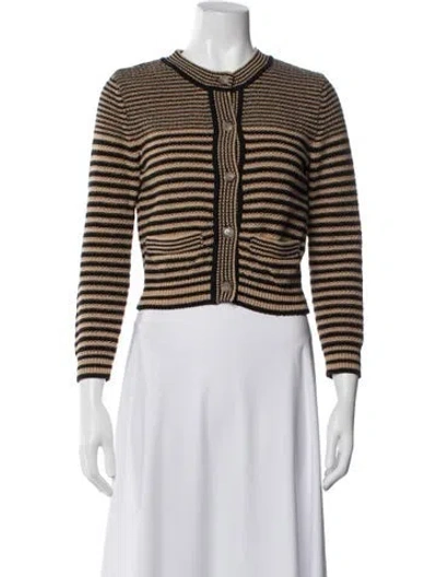 Pre-owned Frame Striped Crew Neck Sweater In Multicolor