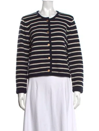 Pre-owned Frame Striped Crew Neck Sweater In Multicolor