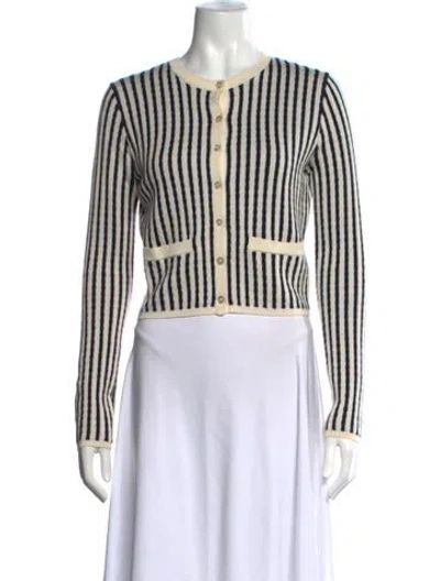 Pre-owned Frame Striped Crew Neck Sweater In Multicolor