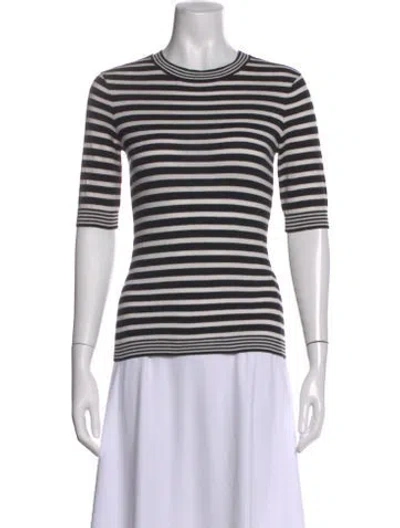 Pre-owned Frame Striped Crew Neck T-shirt