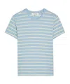 Frame Striped Crew Neck T-shirt In Multi