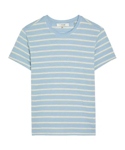 Frame Striped Crew Neck T-shirt In Multi