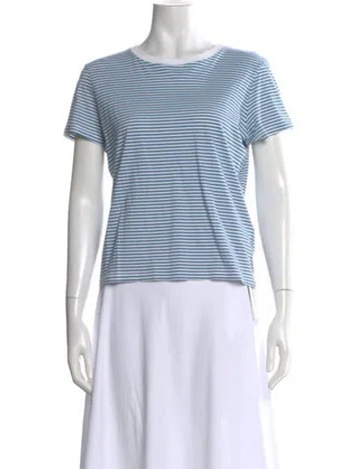 Pre-owned Frame Striped Crew Neck T-shirt In Multi