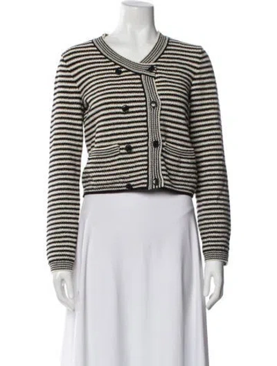 Pre-owned Frame Striped Evening Jacket In Blue