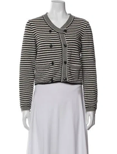 Pre-owned Frame Striped Jacket In Grey