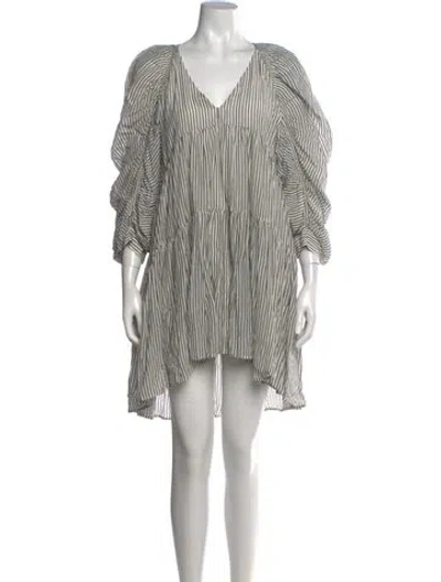 Pre-owned Frame Striped Mini Dress In Multi