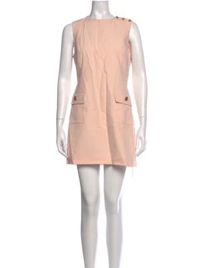 Pre-owned Frame Striped Mini Dress In Pink