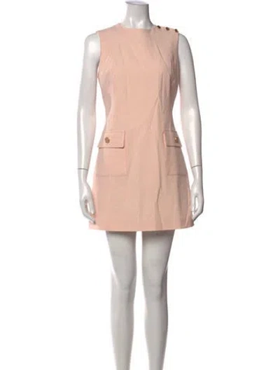 Pre-owned Frame Striped Mini Dress In Pink