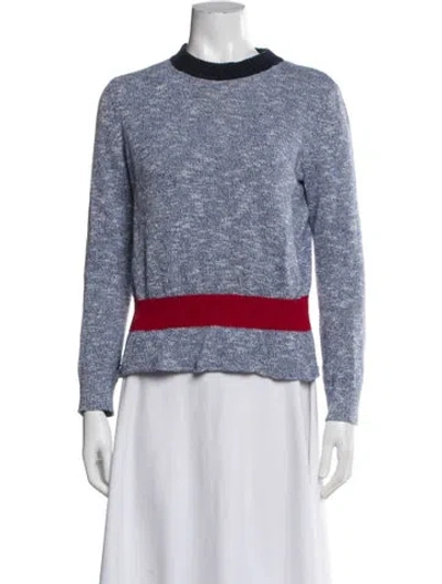 Pre-owned Frame Striped Mock Neck Sweater In Multi