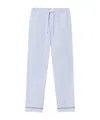 Frame Striped Pajama Pants In Blue