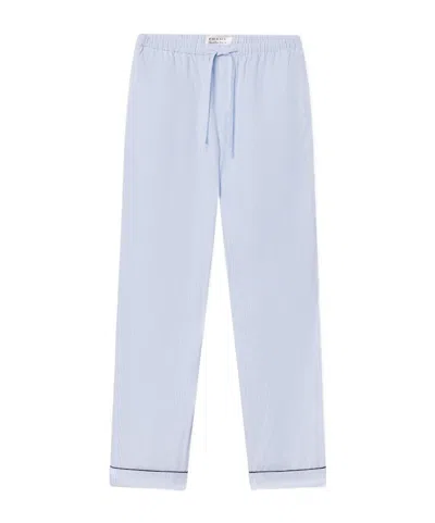 Frame Striped Pajama Pants In Blue