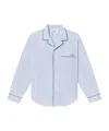 Frame Striped Pajama Shirt In White