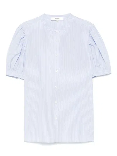 Frame Striped Shirt In Blue