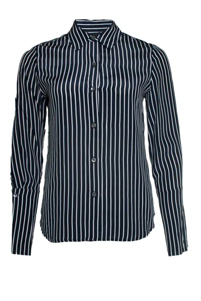 Frame , Striped Shirt In Blue And White In Multi