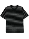 Frame Stripe Organic Cotton T-shirt In Black