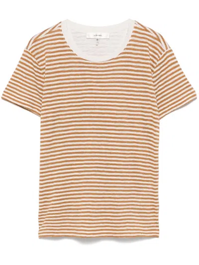Frame Short-sleeved T-shirt In Brown