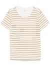 Frame Striped T-shirt In Green