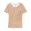 Frame Striped T-shirt In Orange