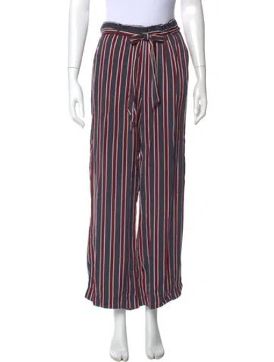 Pre-owned Frame Striped Wide Leg Pants In Multi