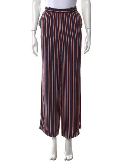 Pre-owned Frame Striped Wide Leg Pants In Multi