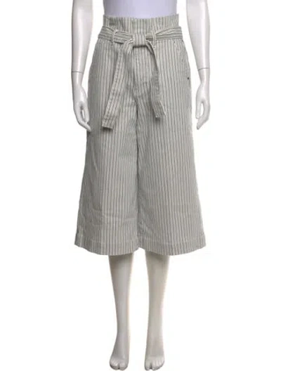 Pre-owned Frame Striped Wide Leg Pants In Multicolor