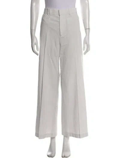 Pre-owned Frame Striped Wide Leg Pants W/ Tags In Grey