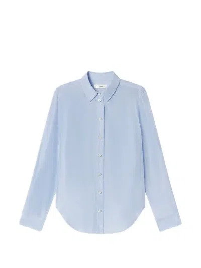 Frame Striped-pattern Shirt In Blue