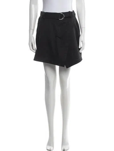 Pre-owned Frame Studded Accents Mini Skirt In Black