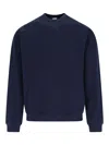 Frame Ritz Crew Neck Sweatshirt In Blue