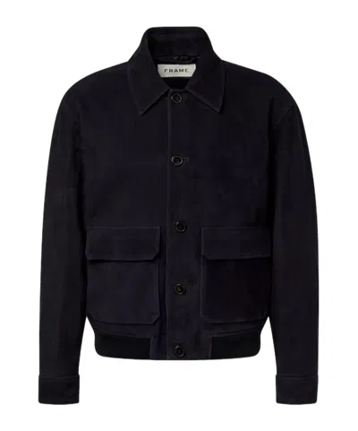 FRAME SUEDE BLOUSON JACKET