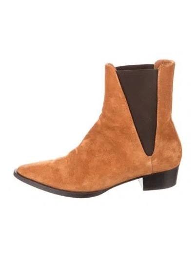 Pre-owned Frame Suede Chelsea Boots In Brown