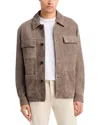 Frame Suede Chore Jacket In Brown
