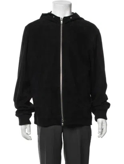 Pre-owned Frame Suede Jacket In Black