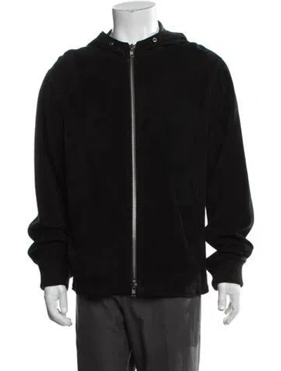 Pre-owned Frame Suede Jacket In Black