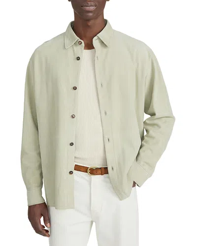 Frame Suede Jacket In Green