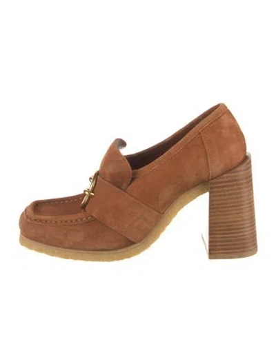 Pre-owned Frame Suede Lace-up Boots In Brown