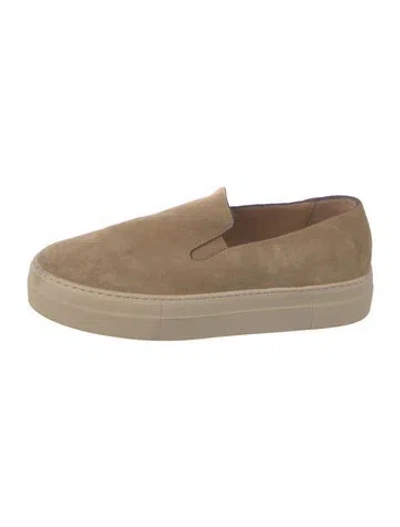 Pre-owned Frame Suede Loafer Sneakers In Neutral