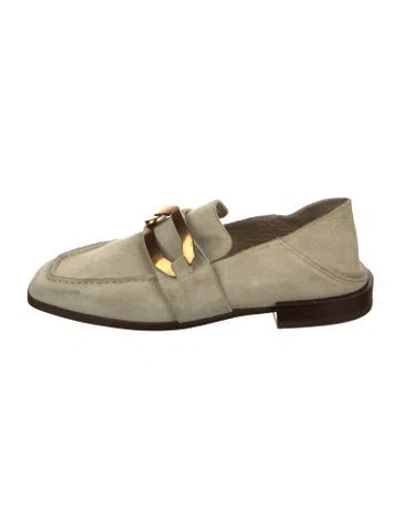 Pre-owned Frame Suede Loafers In Neutral
